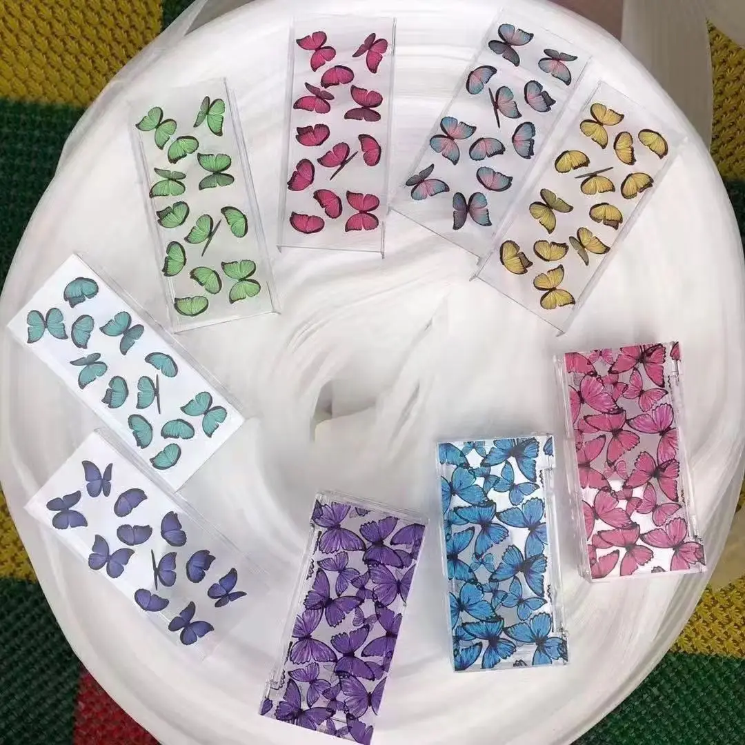 
mink lashes case style butterfly lash box and clear butterfly acrylic lash case 