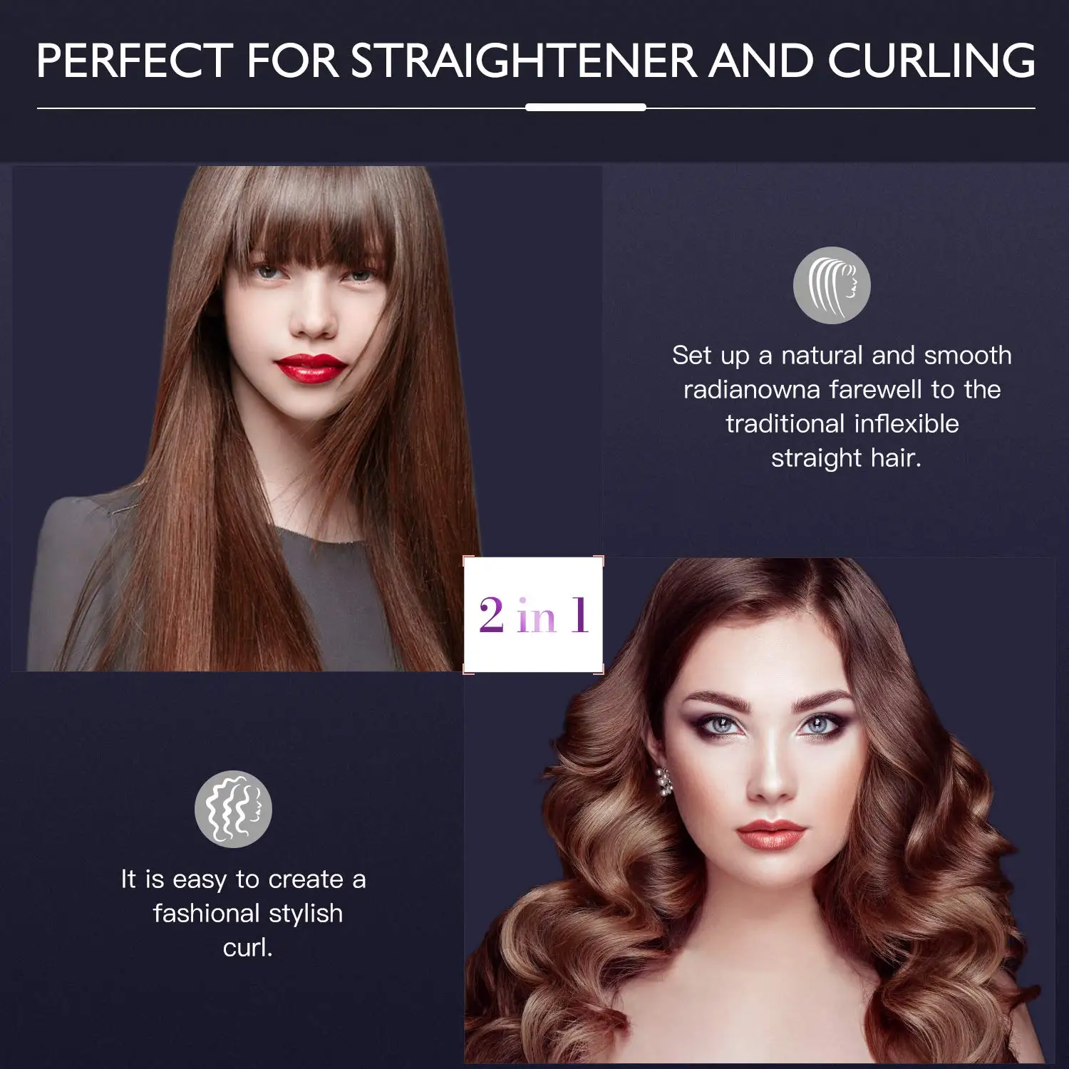 2021 High Heat Smart Private Label White Gold Portable 480  Flat Irons Hair Straightening