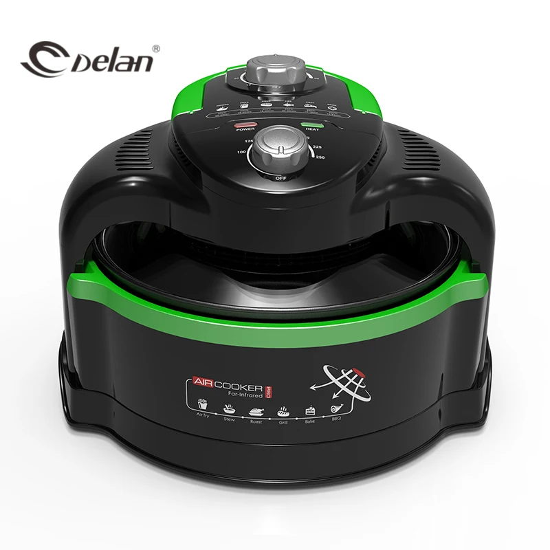 OEM Large Capacity 12L Electric Digital Multifunctional Air Fryer Oven Air Flyer With 360 Degrees Rotisserie System