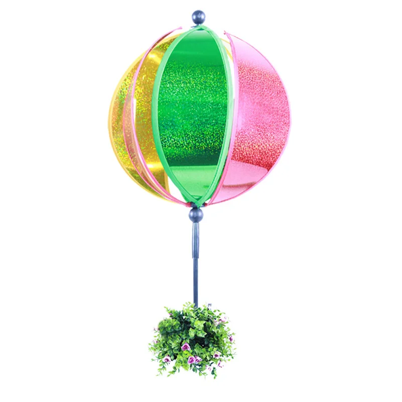 Сферическая ветряная мельница с блестками и шестью листьями, Прямая поставка с завода, детская игрушка для отдыха, шарик ветряной мельницы, 30 см