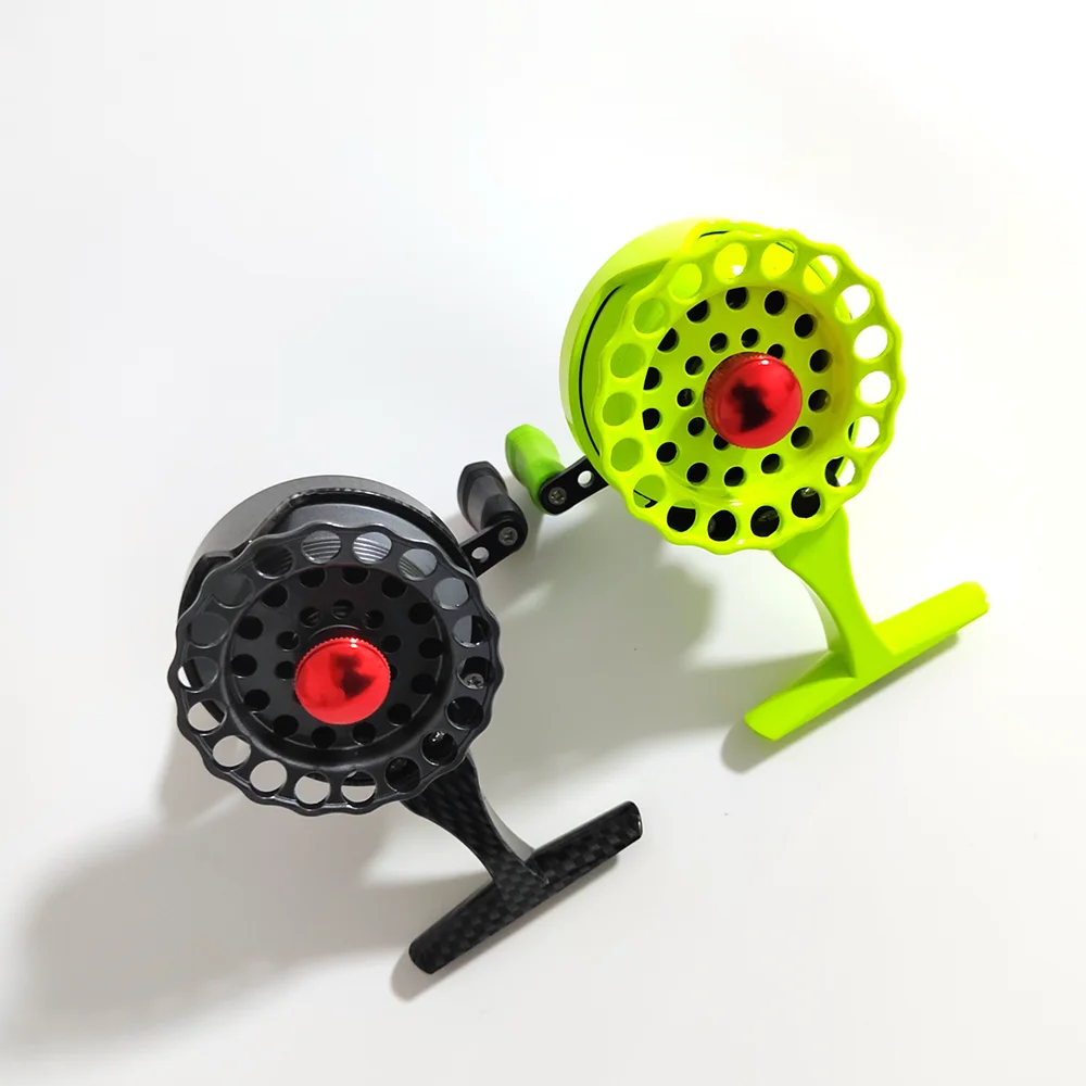 New Style High Reel Seat Ice Fishing Reel 3.5:1/Max Drag 4kg/4+1BB Metal Handle EVA Ice Fishing Equipment Winter Fishing Gear