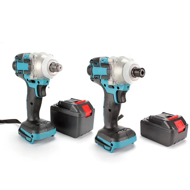 Rechargeable Cordless Nut Electric Portable One-handed Lithium Battery Brushless Motor Impact Auto Repair Wrench