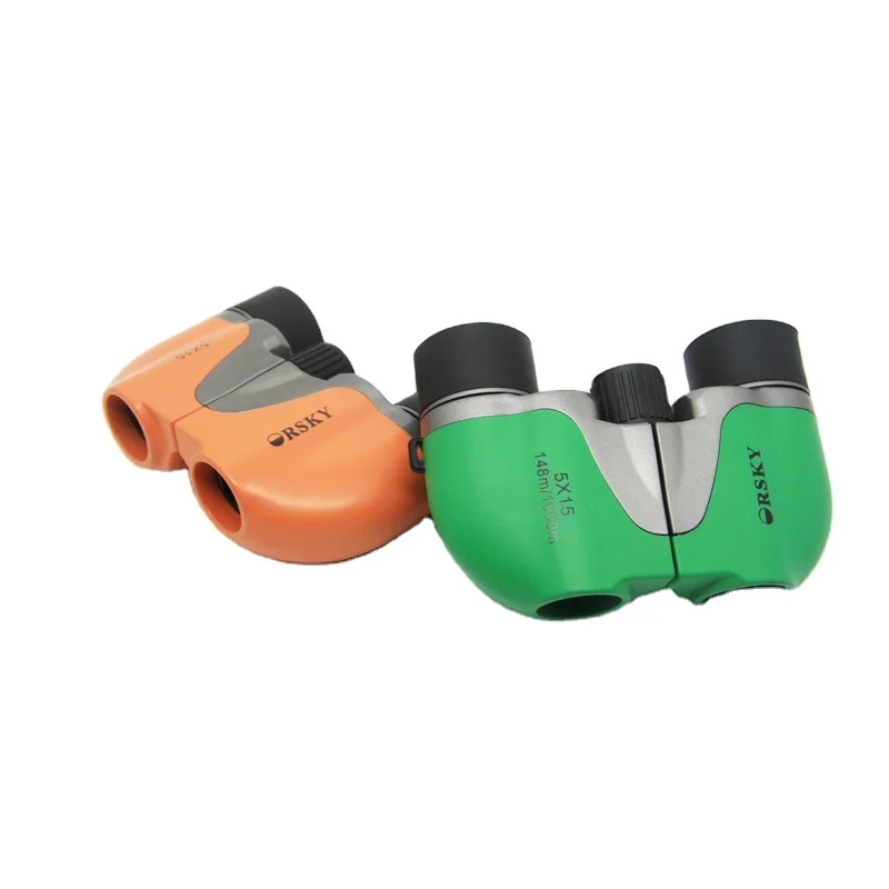 High-Resolution 5x15 UCF Binoculars with All-Optical Lenses Metal Tube for Outdoor Telescope Use