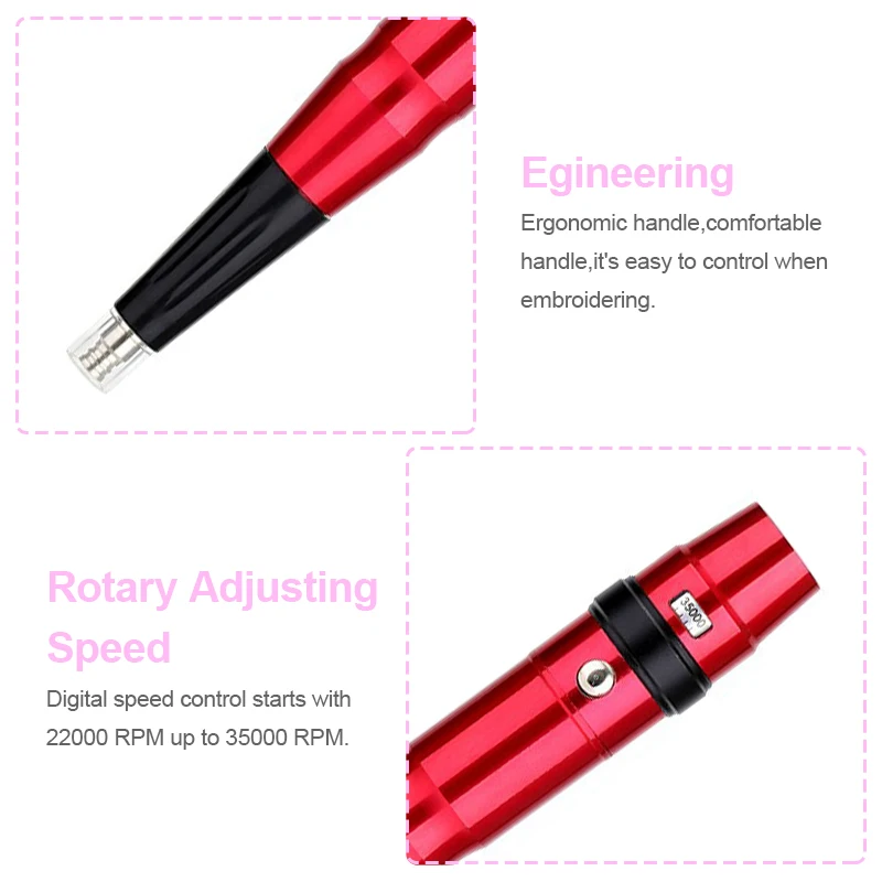 MASSA Semi-Permanent  Electric Makeup Tattoo Guns Superior Tattoo Machine for Eyebrow & Lip Embroidery