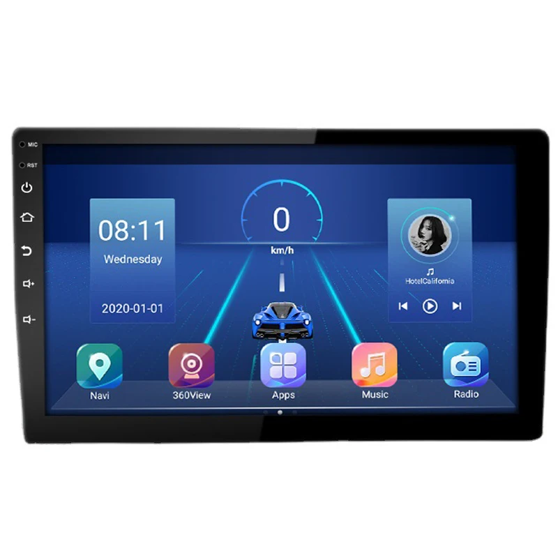 9 Inch Car Monitor IPS Capacitive Touch Screen 2DIN GPS Navigation Android 10.0 4+64GB Car Player