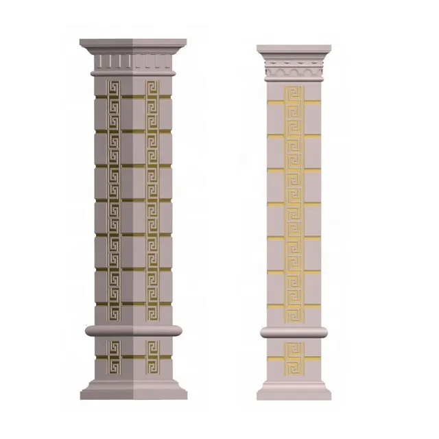 Цементная бетонная отливка квадратная колонна римская форма