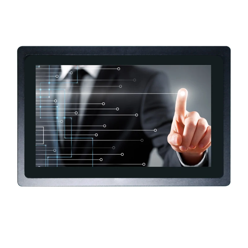 Color Song15.6 17.3 21.5  inch screen true flat Capacitive/Resistive touch panel PC wall mounted embedded Industrial PC fanless