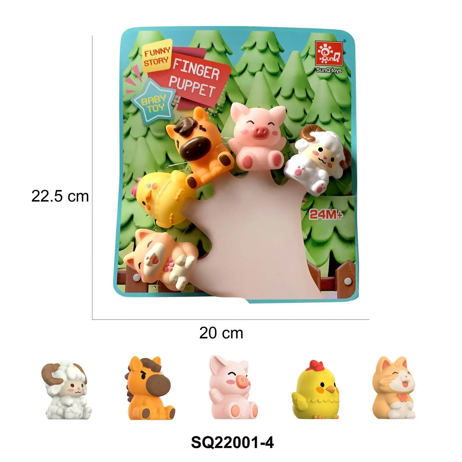 Finger Puppets Set  Animal Finger Puppets Toys For Story Time Kids Puzzles Educational Toy Custom Packing