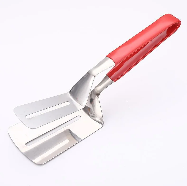 Cooking Spatula Tong, Slotted Double Spatula, Cooking&Serving Utensil for Holding&Flipping Steak Fish Bread Pizza Spatula