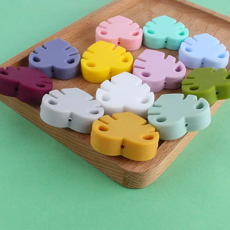 Силиконовые бусины для самостоятельной сборки, оптовая продажа, силиконовые жевательные бусины со звездой без БФА