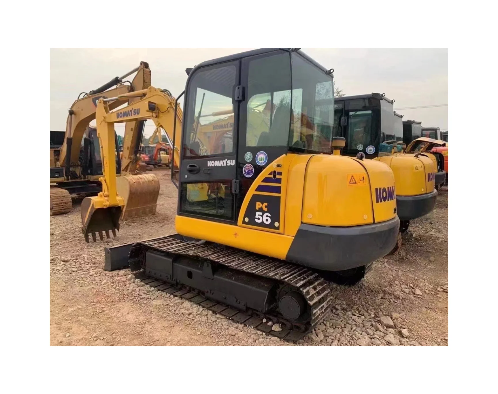 Komatsu Pc56 Mini Pc 56 гусеничный землеройный экскаватор 5 тонн Pc56-7 2020 гидравлический Cummins используемые экскаваторы Япония