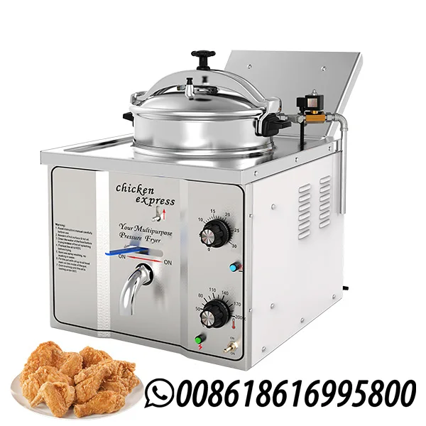 220V Electric Pressure Fryer 16L Commercial Chicken Pressure Fryer Chicken Express MDXZ-16 KUROMA
