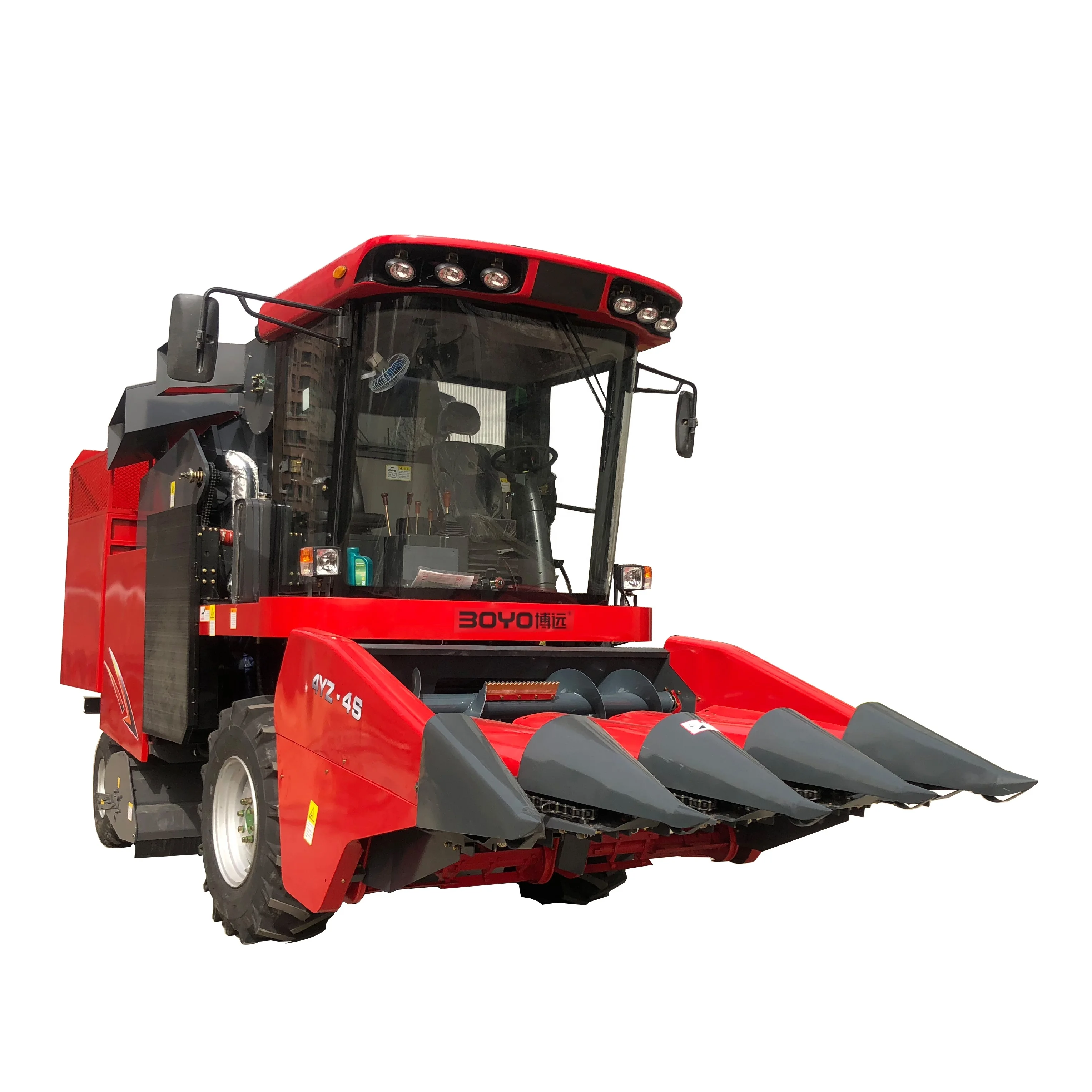 Factory Hot-selling Fineyou 4 rows maize harvesting machine large agricultural machinery corn harvester