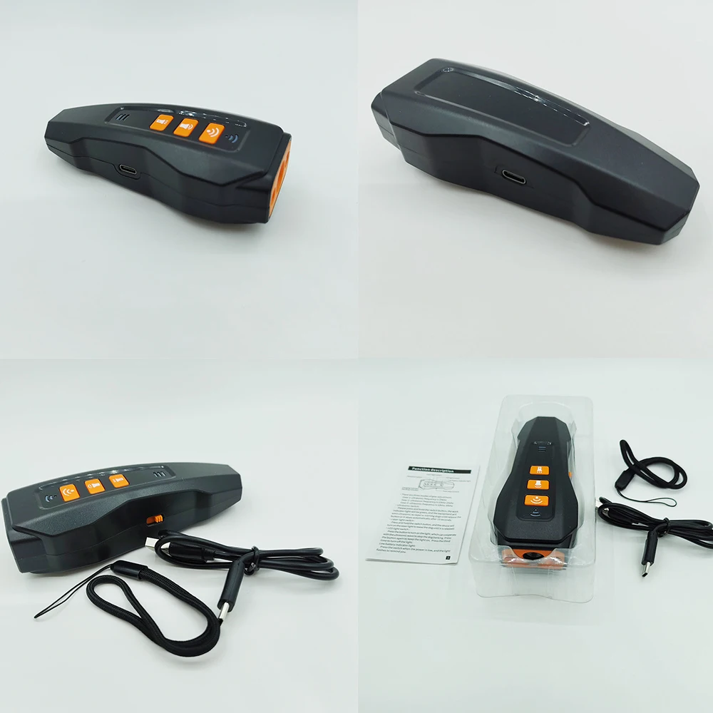 2024 Custom Plastic Outdoor Sonic Laser Ultrasonic Dog Repeller Rechargeable Bark Control Device 3 Mode for Training