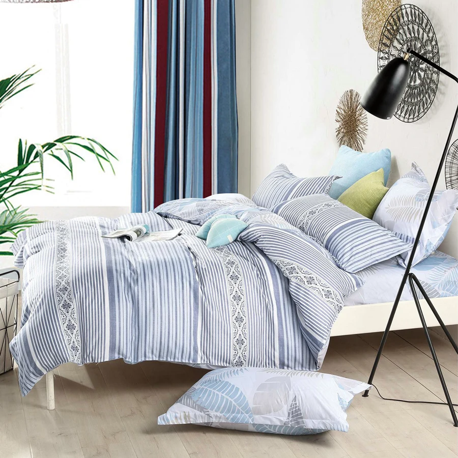 Latest Designs 100% Microfiber Soft Bed Sheet Three Piece Beddings Set