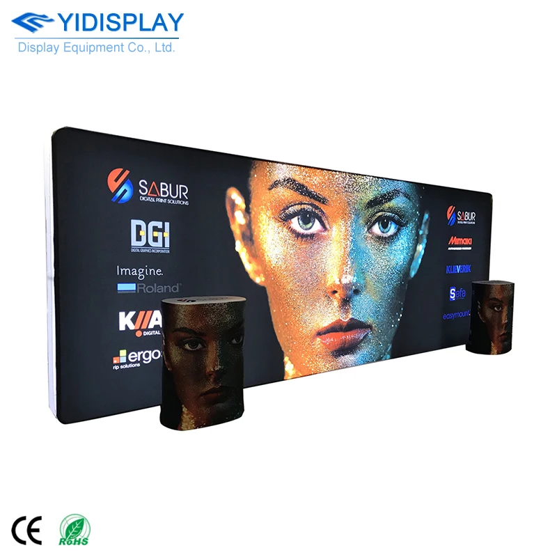 Double Sided Cube Aluminum Frame LED Dynamic Exhibition Light Box Advertising