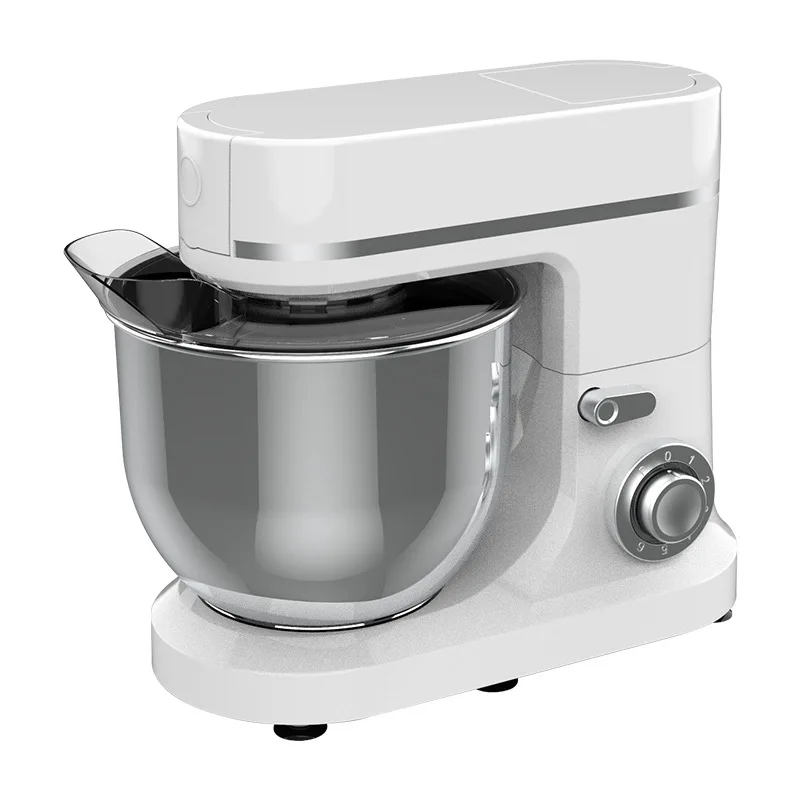 Automatic Dough Mixer With Splash-Proof Baffle Accessories Mixer, Egg Beating Net, Quick Dough Hook Butter Kneading Machine