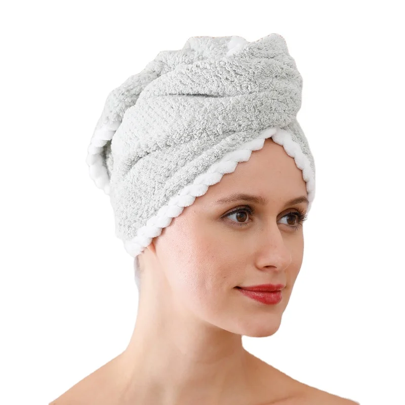 Drying Bath Microfiber Factory Supply Soft Fast Towel Dry Hair  TurbanTower Microfiber Hair Towel Wrap for Women