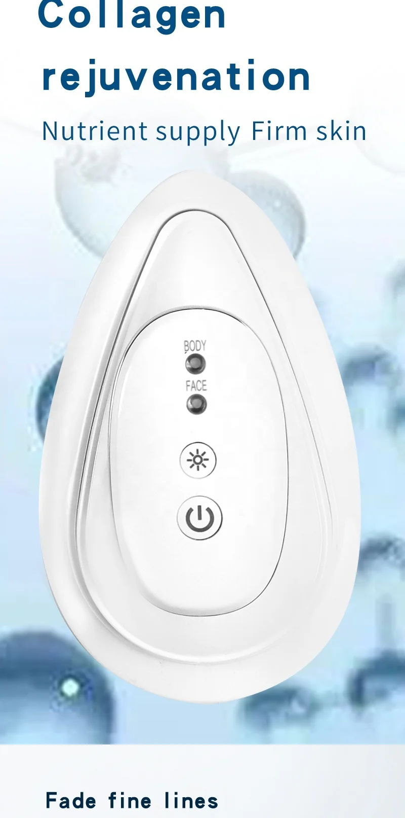  Customized LOGO Hot selling Factory direct supply Facial massager Hot-headed Collagen Small Iron Deep Importing for