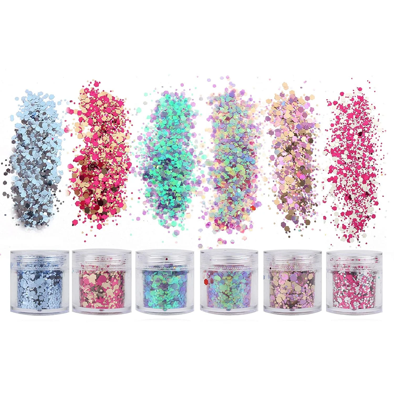  Makeup Princess Custom Mixed Glitter Grade Bulk Epoxy Mica Flakes Colored for