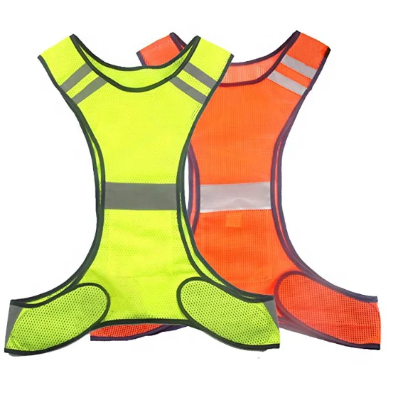 Running Cycling Safety Vest Reflective Vest With Reflective Stripes