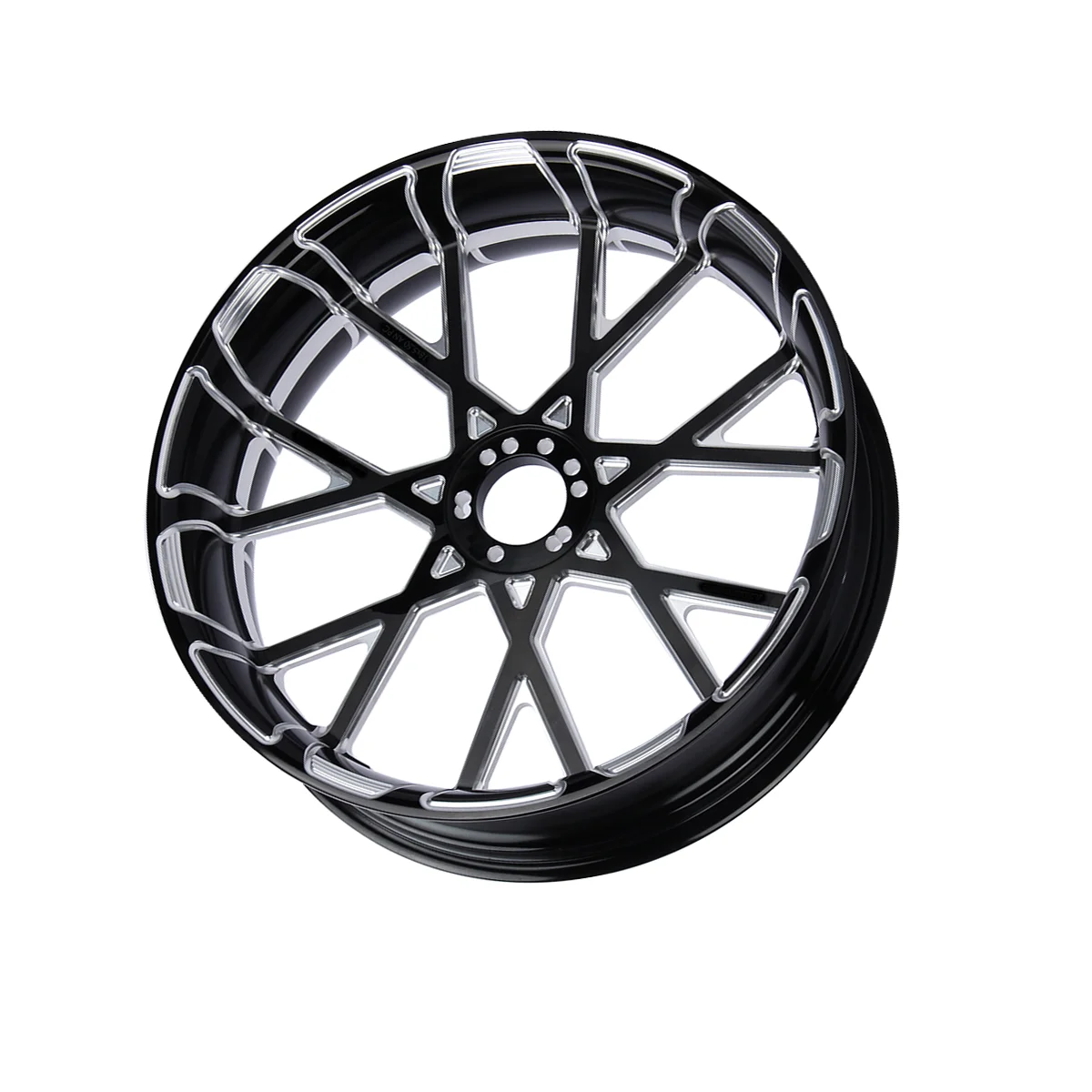 motorcycle retrofit forged aluminum rims with 23-inch hub