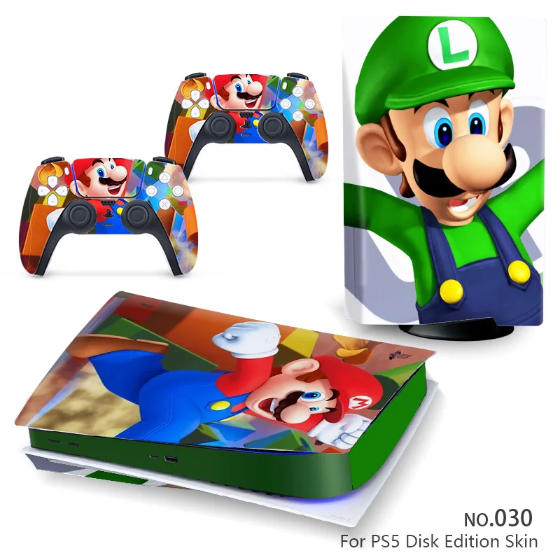 PS5 Game Console Sticker Film Protection Skin Controller Sticker for Sony PS5 Console and Controller