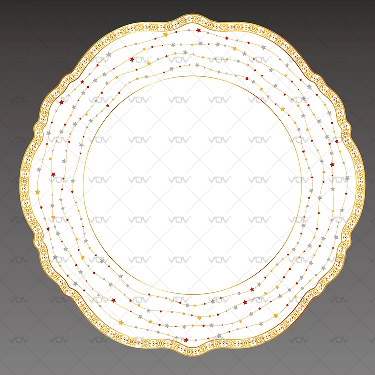 Оптовая продажа, фарфор с изысканным дизайном в форме цветка, фарфор, 10,5 дюйма, набор фарфоровых тарелок ручной росписи, керамика для ужина