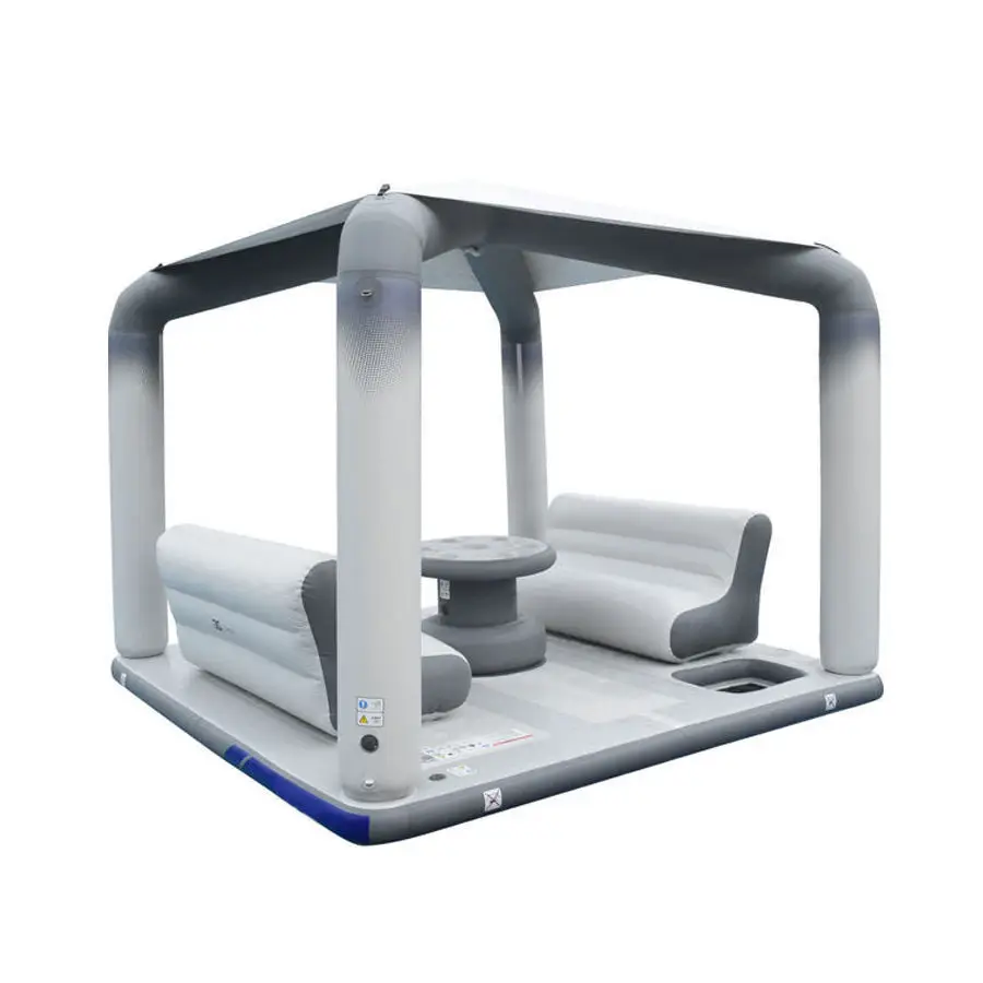 Floating Inflatable Dock Resting Island With Shape Tent Floating Mat Floating Dock Platform amusement equipment Inflatable