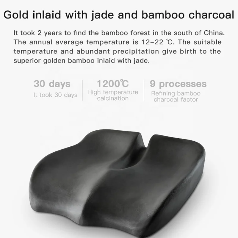 Orthopedic Seat Cushion OEM Washable Cover Car Driving Memory Foam Car Seat Cushion