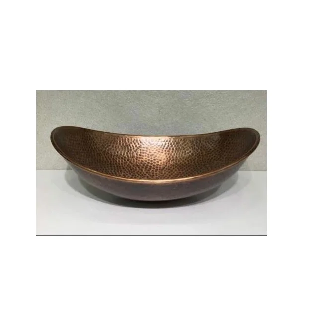 High on Demand Hand Carved Copper Wash Basin for Bathroom Decoration Luxury Sinks Available at Export