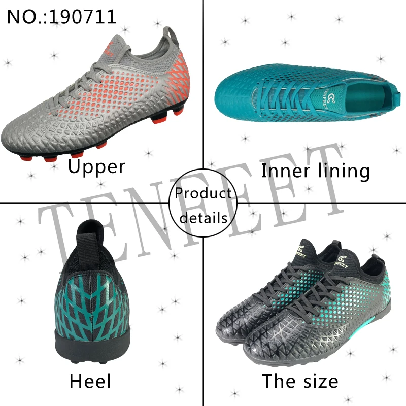 
2020 professional custom durable cheap hot selling popular soccer shoes high quality soccer football boots 
