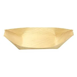 Biodegradable Disposable Wooden Plates Snacks Tray Set for Restaurants