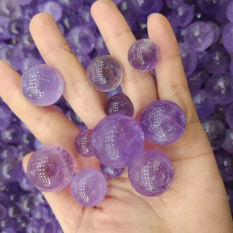 
High Quality Natural Healing 2cm Amethyst Sphere Purple Crystal Ball For Decoration 
