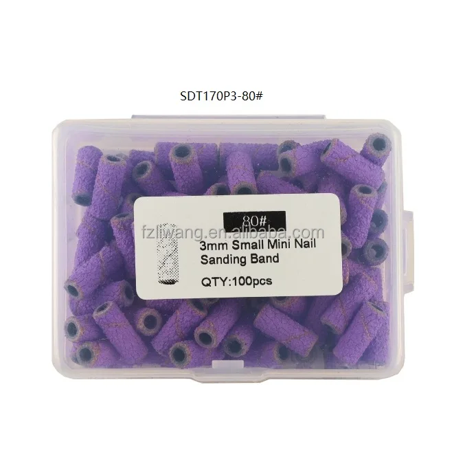 High Quality Sanding Bands For Electric Manicure Machine 240#/180/120/80 Grit Nail Drill Grinding Bit Files Pedicure Tool Set
