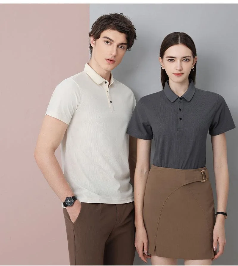 Wholesale Polyester Stretch Designers Blank Red Plain Golf Polo Shirt Uniform Embroidery Custom Logo Lapel Polo Shirt