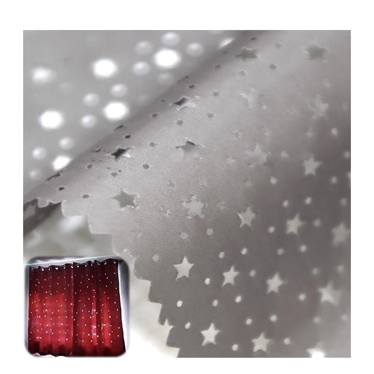 Индивидуальная форма звезды лазерная резка оксфордская ткань для украшения окон
