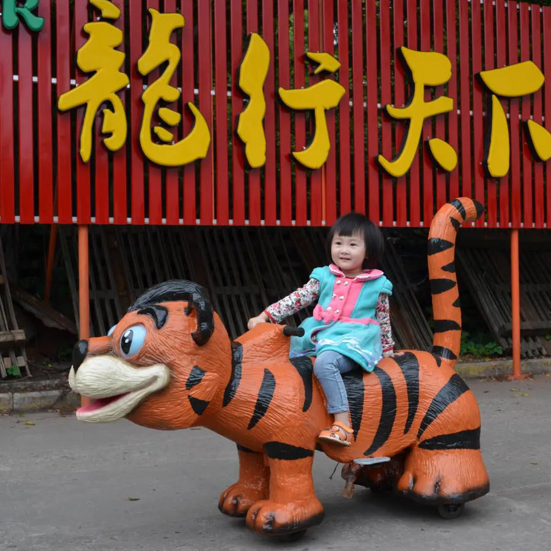 Little baby dinosaur riding