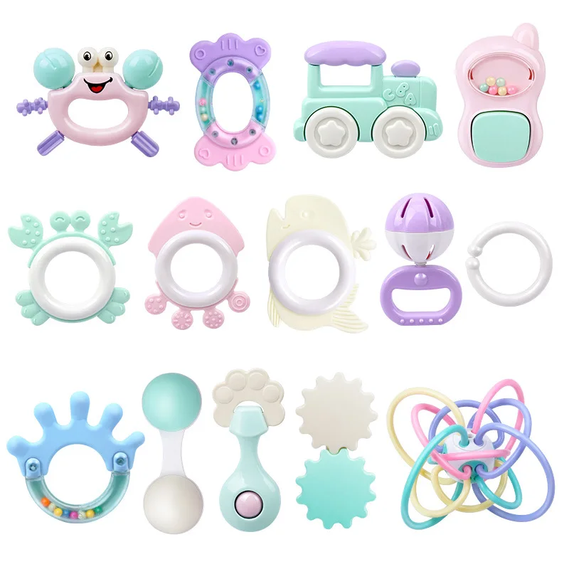 BPA Free Silicone Baby Rattle New Baby Rattle Toy For Kids Silicone Rattle Teething Toys For Babies