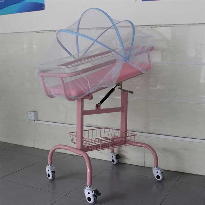 hospital baby trolley with ABS tray