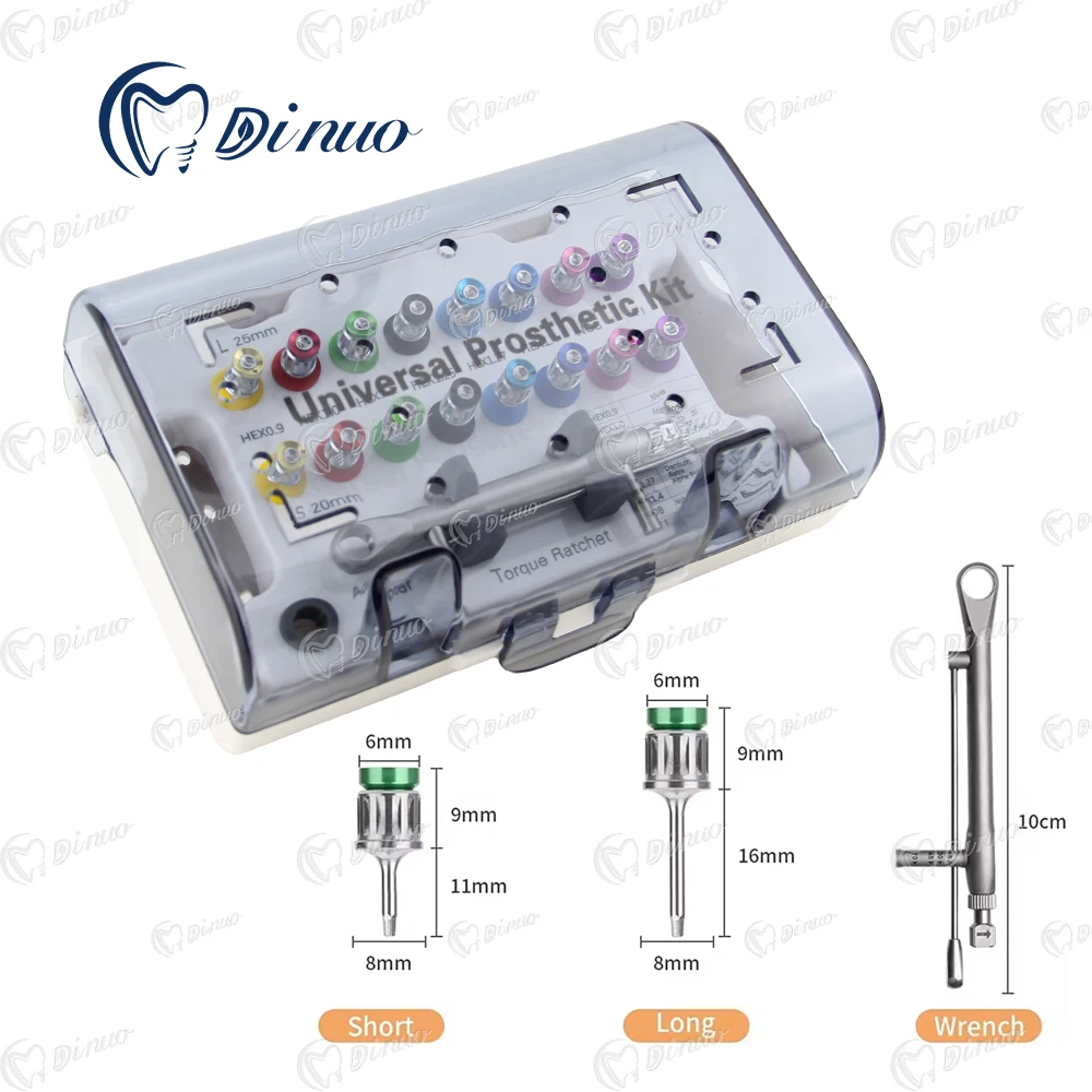 Dental Instrument Implant Screw Driver Kit Universal Torque Wrench