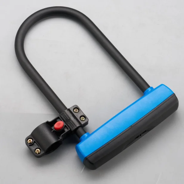 Professional Factory  Bicycle U Shape Lock With Bracket  for Motorbike and Bicycle