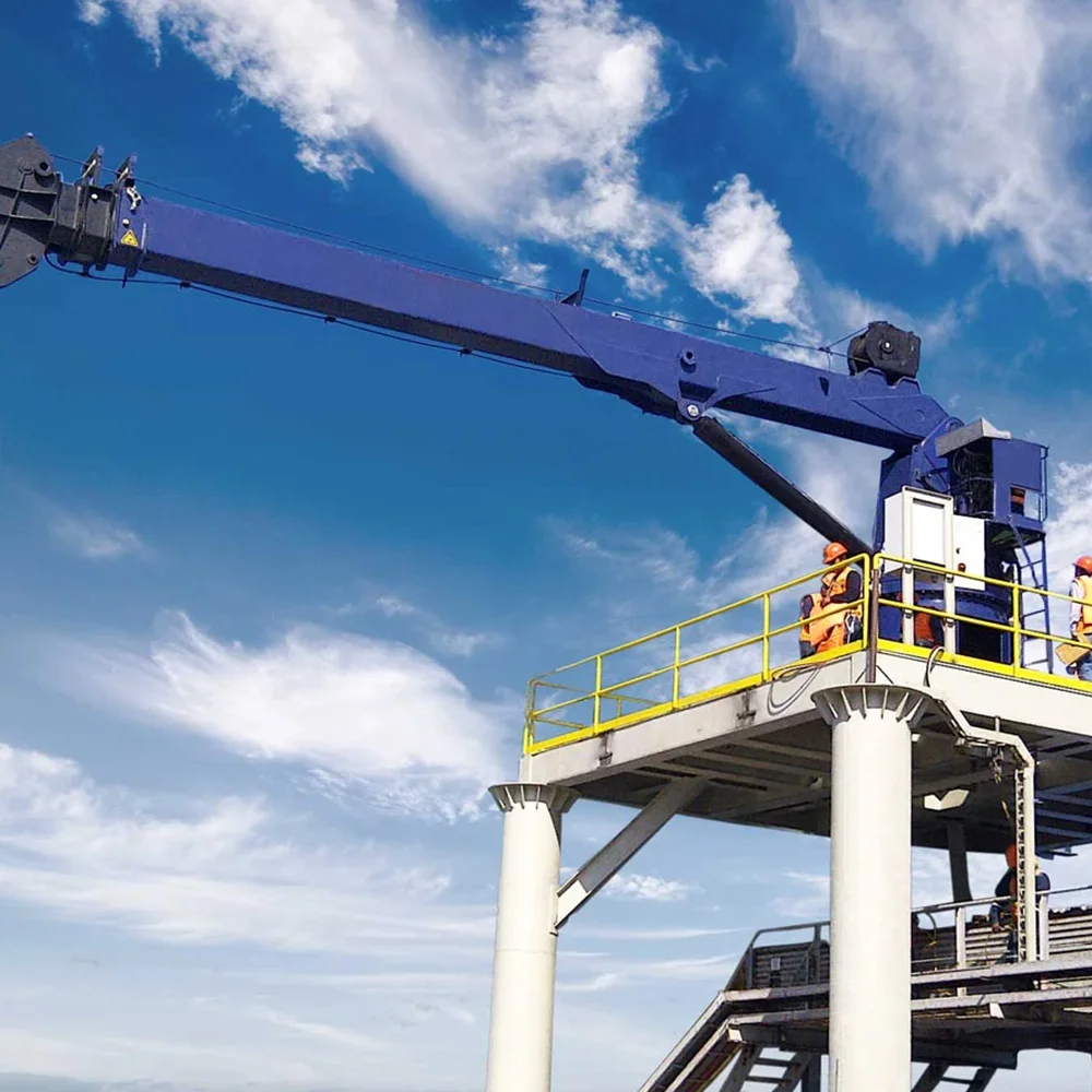 Professional design carry deck industrial crane 5ton deck crane