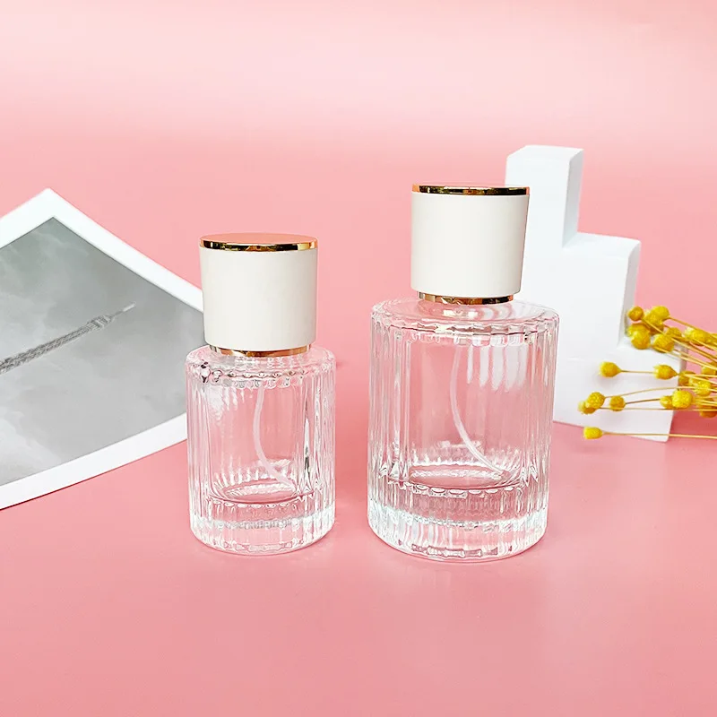 Manufacturers Wholesale empty perfume bottles 30ml 50ml  perfume roll on bottle Clear Fragrance women perfume bottle