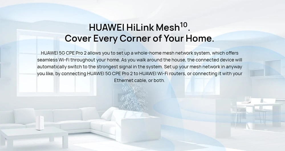 H122-373 Wireless WIFI 6 Router Portable Travel 5G WIFI Hotspot Fixed Line Gigabit Router For HUAWEI 5G CPE Pro 2 5G Router