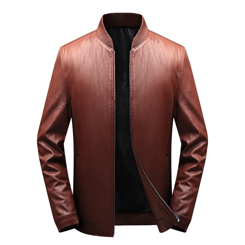 Fashion design faux pakistan motorbike leather men jacket