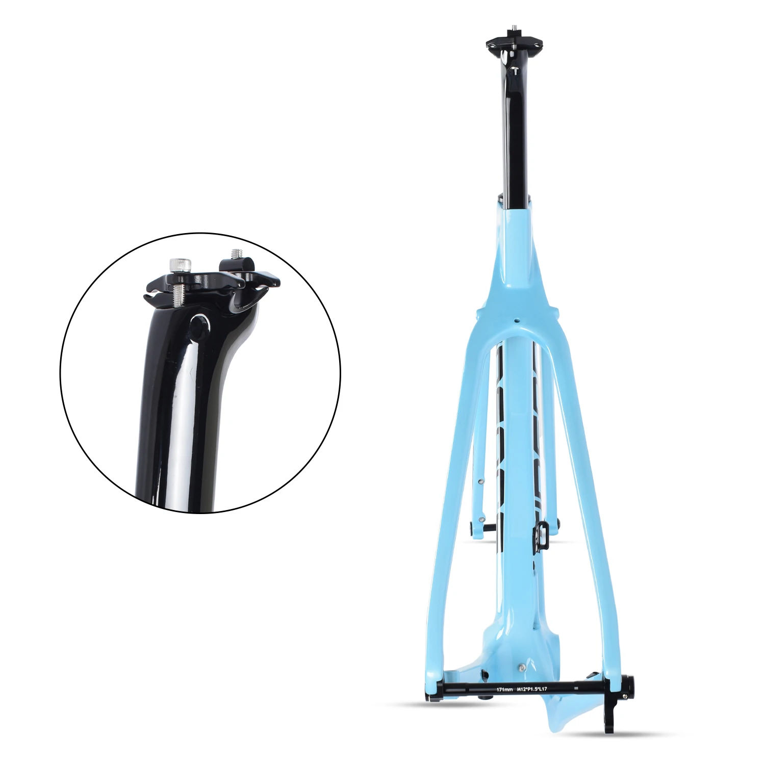 T1000 Full Carbon Fiber Gravel Bike Frame OEM DIY Customized Painting Wholesale 700C Carbon Gravel Bicycle Frame