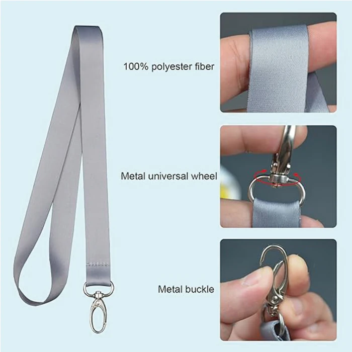 Free Design Promotion Wholesale Custom Lanyards With Logo Custom Fabric Sublimation Polyester Lanyard for Work Keychain Strap