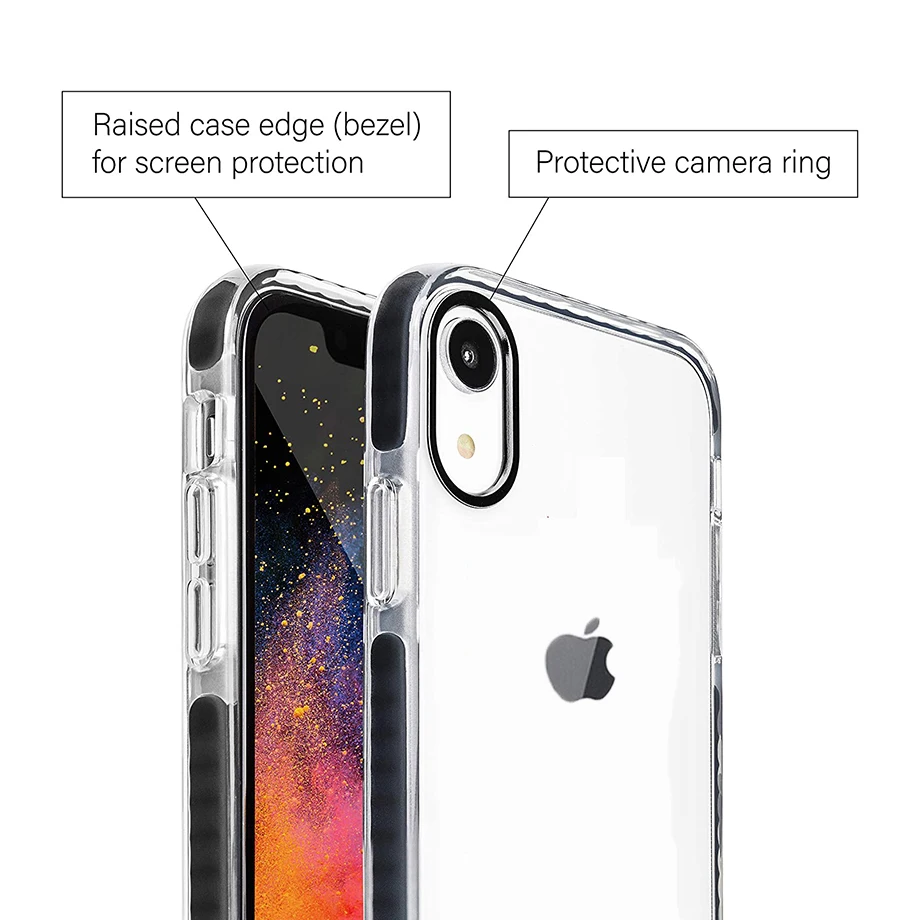  Чехол для iPhone 2021 противоударный черный бампер 12 ТПЭ чехол