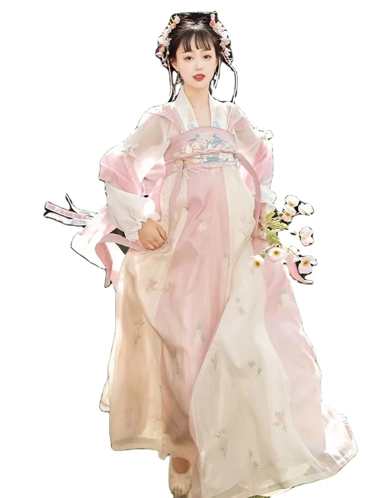 Original Female Chinese-style Tang Style Skirt With Gradient Embroidery New Hanfu